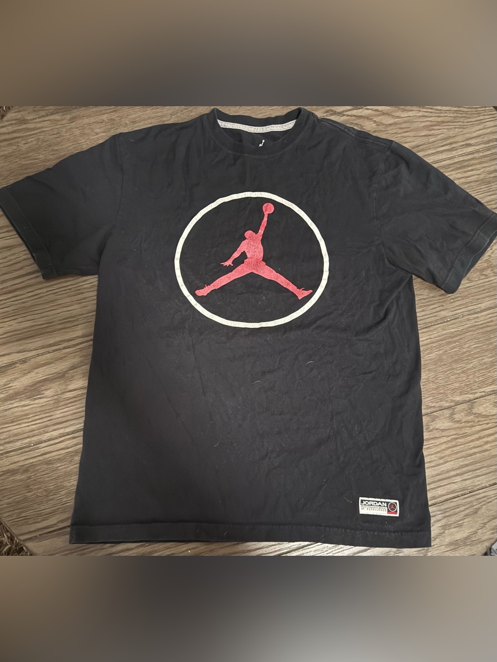 Jordan Mens Black Short-Sleeve Logo T-Shirt